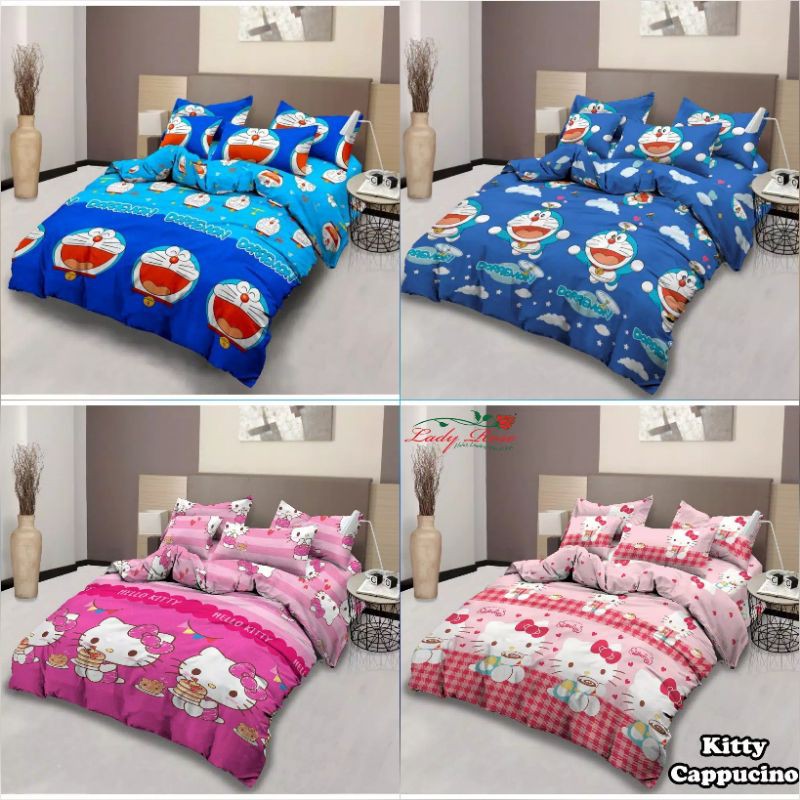 Bedcover Lady Rose King 180x200 Selena Hello Kitty Tetris Oscar Lol Keroppi Doraemon Berat 4 Kg Shopee Indonesia
