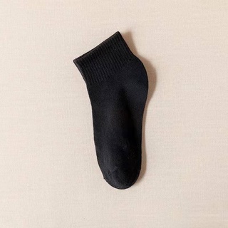 GO!KK812 Kaos Kaki Wanita Pria Pendek Unisex Semata Mata Kaki Ankle Motif Kotak-Kotak Garis hitam Putih Socks Korean