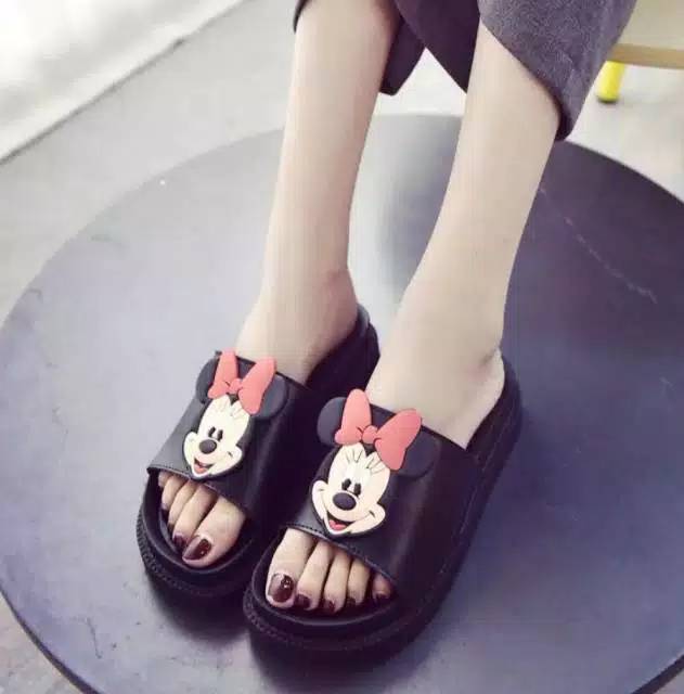 Best seller sandal wanita mickey minie karet