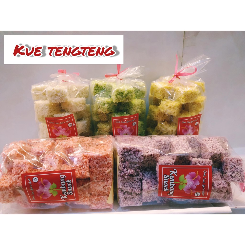 

KUE KERING- KUE TENGTENG RASA MANIS KEMASAN 400GR-KEMBANG SNACK
