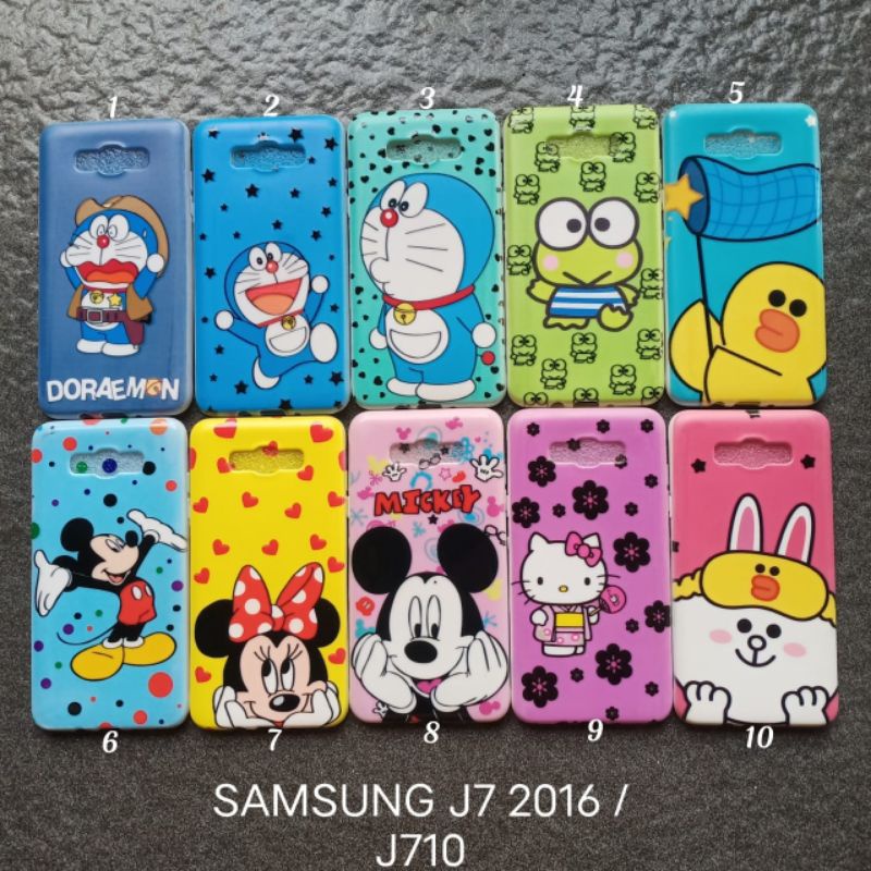 Case gambar Samsung J710 . J7 2016 motif cewek ( 3 Motif ) soft softcase softshell silikon cover casing kesing housing