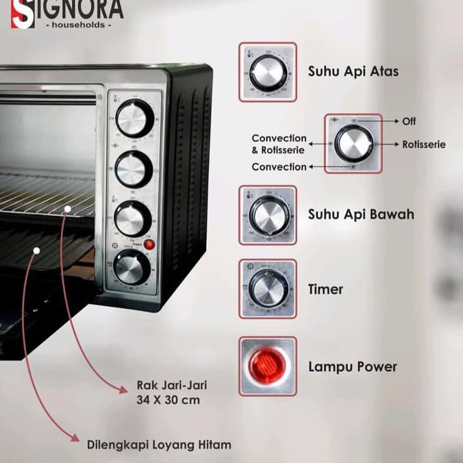 Oven Listrik Signora Duo Guaransi & Hg Resmi Signora Badascentury
