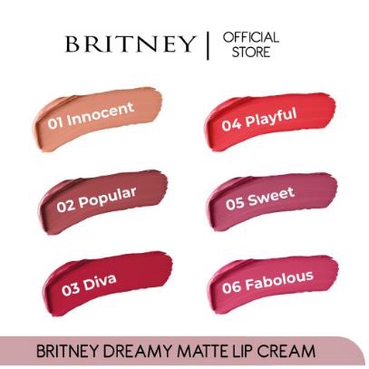 * NCC * Purbasari Britney Lip Cream Matte Dreamy Lipcream Lipstik Tahan Lama