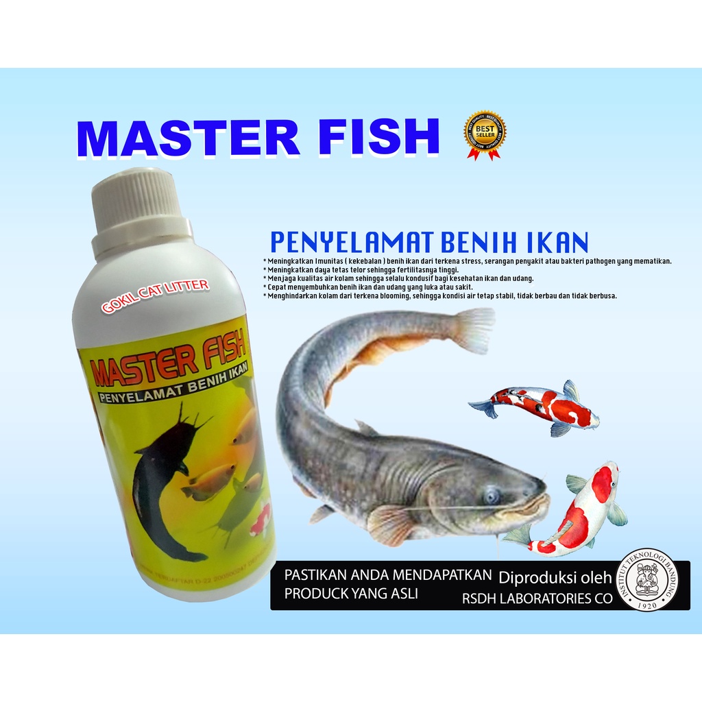 MASTER FISH 500 ML-VITAMMIN PENYELAMAT BENIH IKAN-PENGGEMUK IKAN