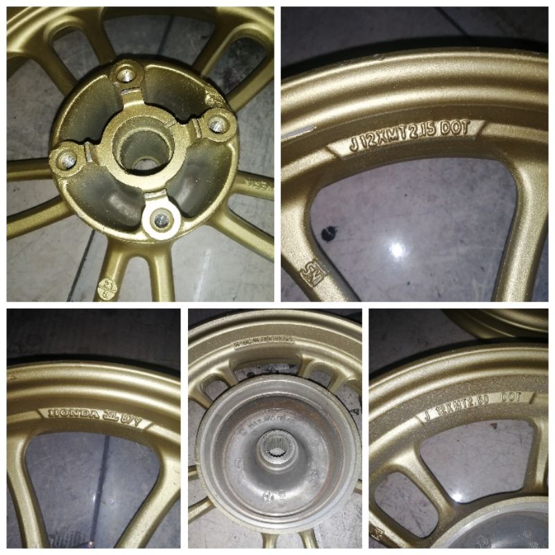 Velg pelek racing scoopy 2021 gold emas original