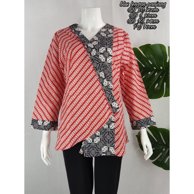 Blus batik solo baju batik solo atasan batik solo batik solo wanita blouse