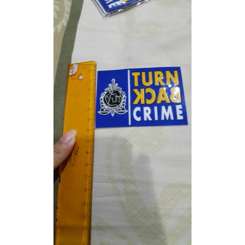 Sticker Turn Back Crime - Stiker TBC