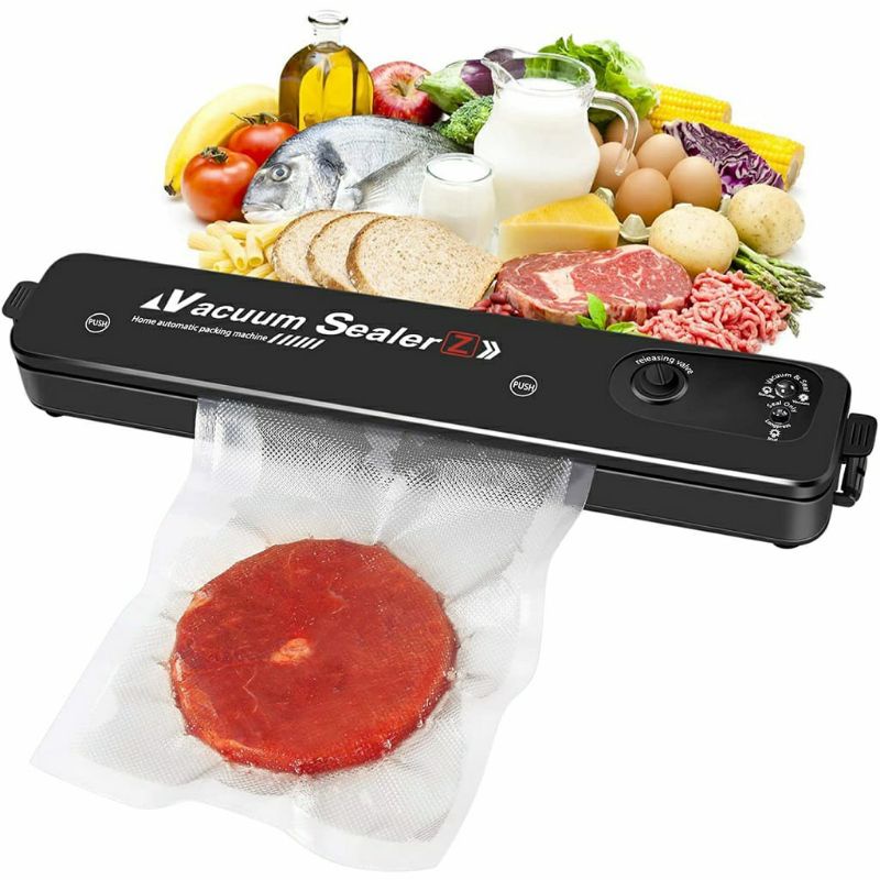 Vacuum Sealer Makanan Mesin Vakum Penyedot Udara Agar Daging, Buah, Frozen Food Lebih Awet Fresh Vacum Seler alat pres plastik