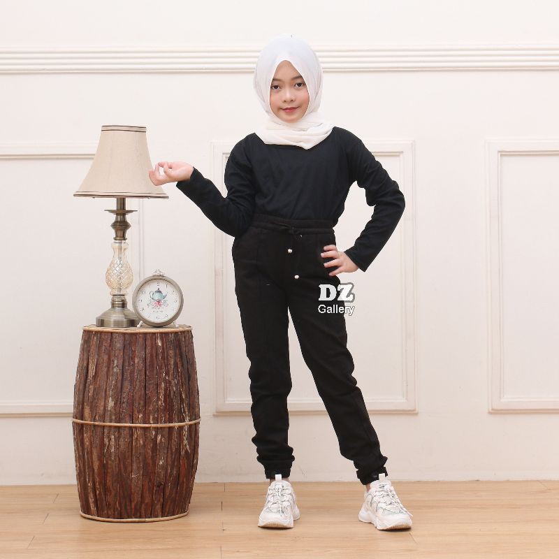 Celana baggy pant anak perempuan premium bahan twil combet