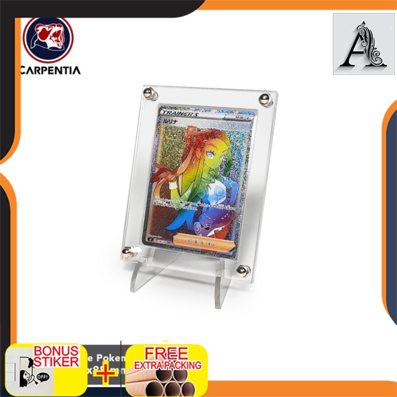 

Promo Pokemon/MTG Acrylic Display Frame - Standing Kartu Akrilik - Bening