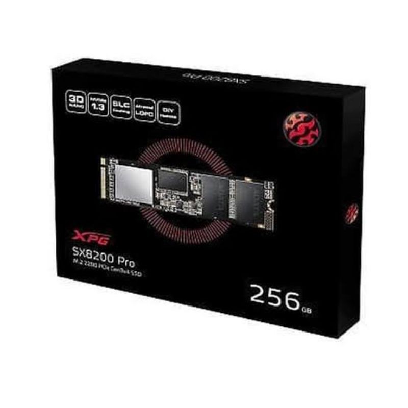 ADATA SSD XPG SX8200 Pro M.2 Pcie Gen3 Nvme 256GB - 3D NAND 256GB