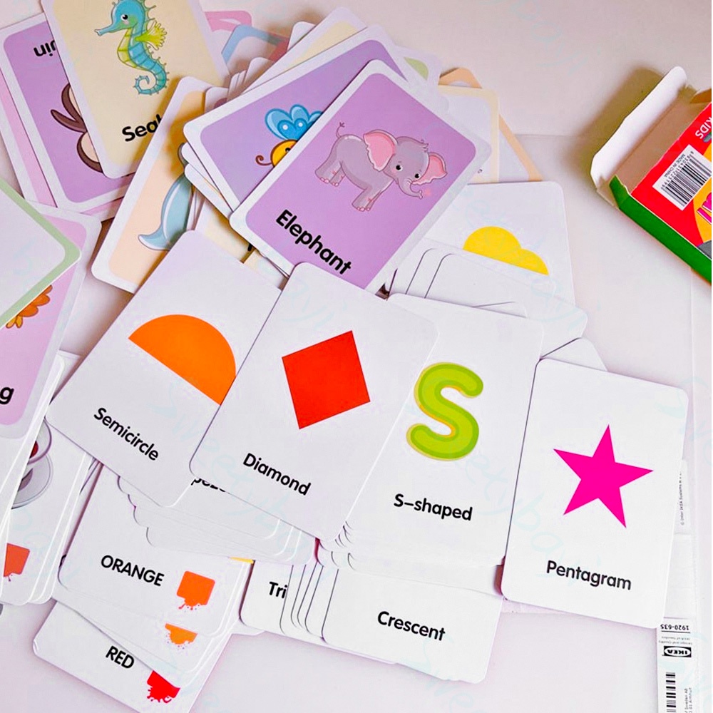 Sweetybayi Flashcard inggris anak Kartu pintar balita Flash card edukasi anak