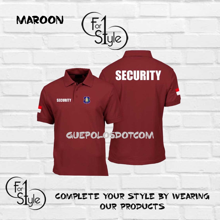 KAOS POLO SECURITY KODE 01 - BAJU POLO SHIRT SECURITY KAOS SATPAM TERBARU - POLO MURAH BAJU SATPAM SECURITY