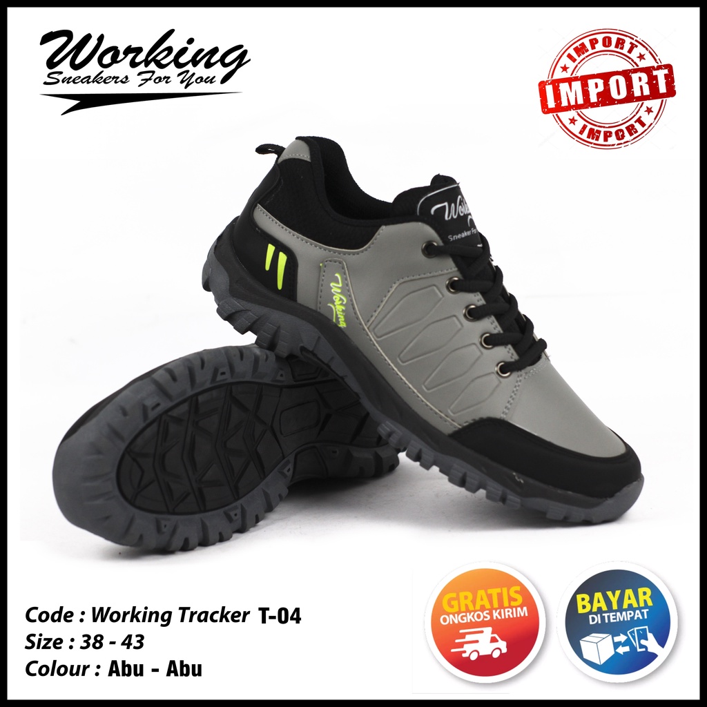 Sepatu Import Working T-04 // Sepatu Hiking // Sepatu Kulit