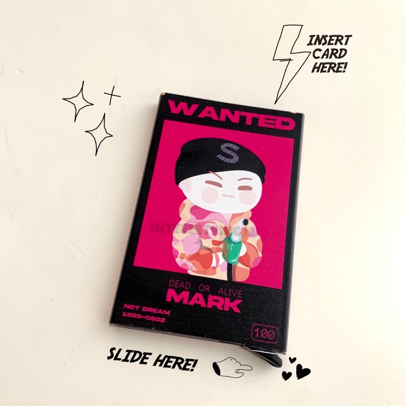Dompet Kartu Aluminium NCT / Card Wallet NCT / Card Holder NCT Mark Lee Glitch Mode