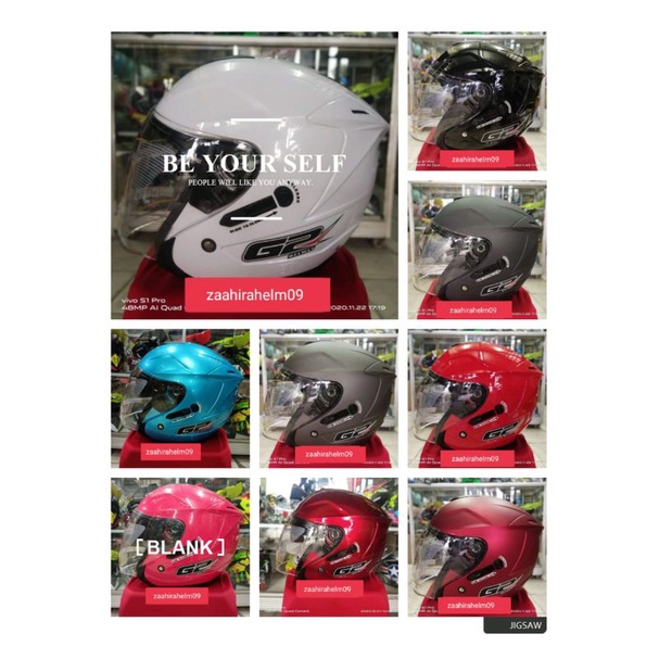 g2 oftimax polos doble visor mirip ink dinamik termurah(BISA COD)-helm g2 optimax double visor bisa 