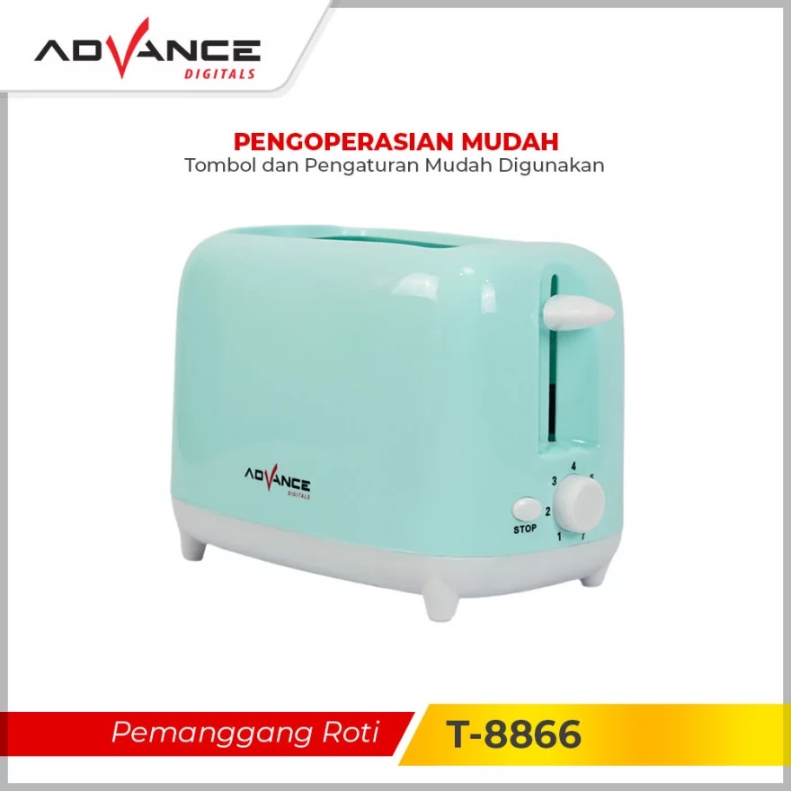 Advance T-8866 Toaster Pop Up Pemanggang Roti Listrik Sandwich Maker