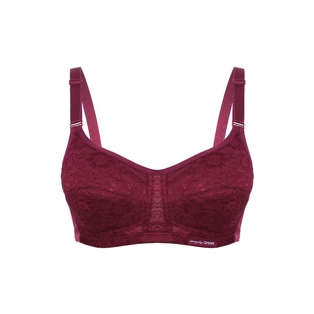 Glena by Christine Everyday Basic Bra - Maroon