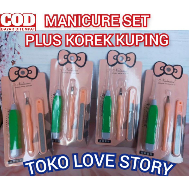 MANICURE SET PLUS KOREK KUPING