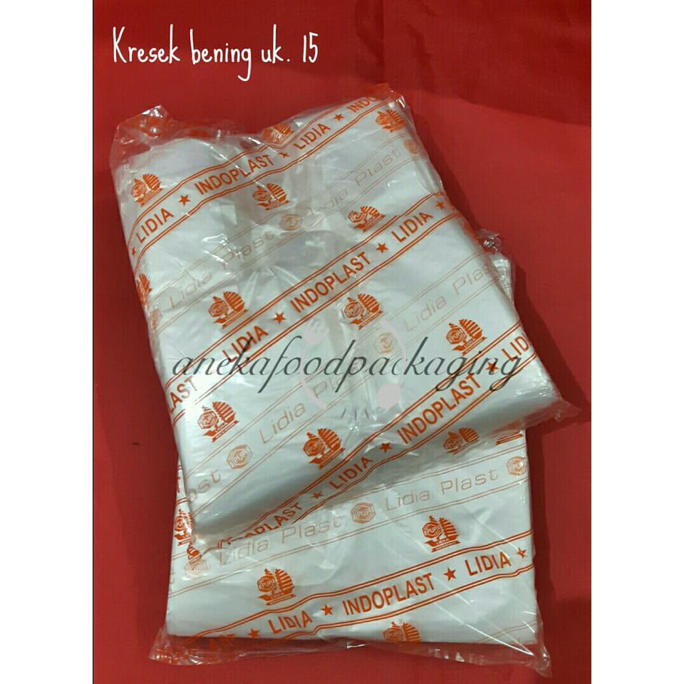 Kantong Plastik/Kresek Bening Uk. 15 (Kecil)