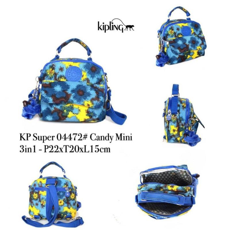 Ransel mini kp super 04472 mini 3in1/tas slempang bisa ransel