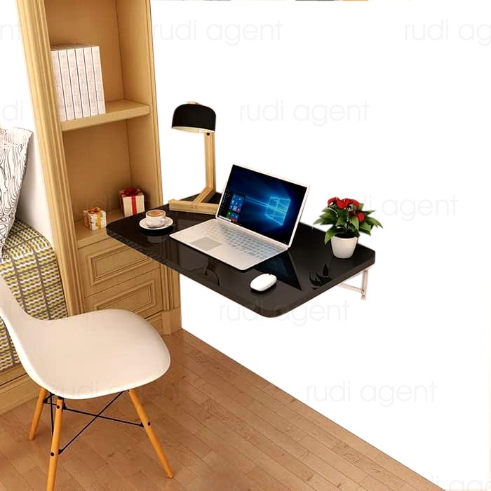 Meja Tempel Portable Lipat Dinding Rak Meja Kerja