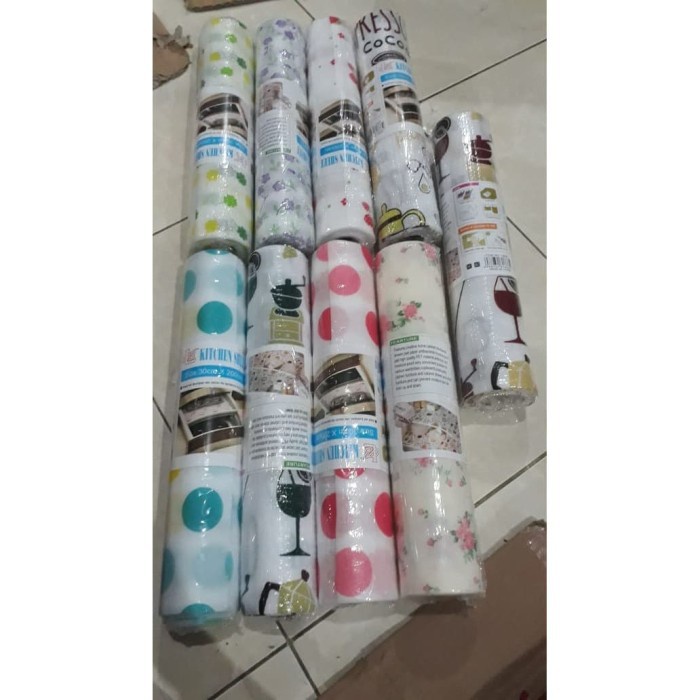 Alas Serbaguna Dining Mat Motif 2 Meter untuk Meja Rak Laci