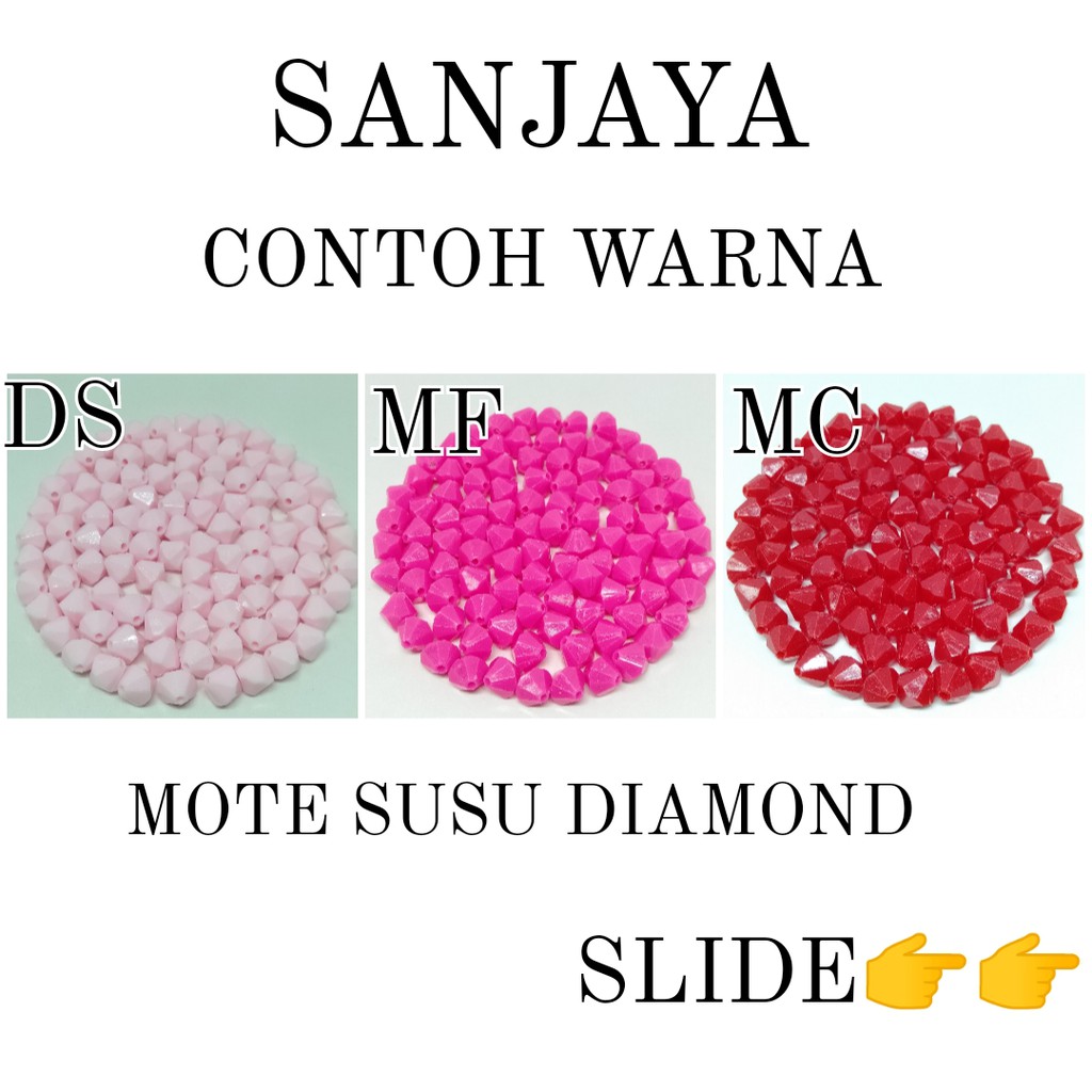 MANIK SUSU / MOTE SUSU / MANIK DIAMOND / MOTE DIAMOND / MANIK SUSU DIAMOND / MOTE SUSU DIAMOND 12MM