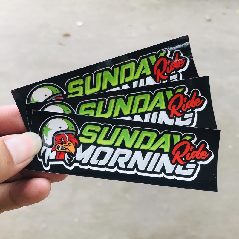 Stiker Herex Racing Anti Air - Sunday Morning Ride Ayam Balap