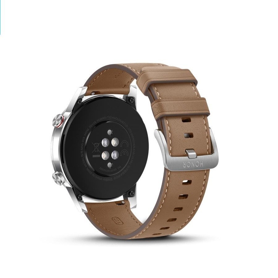 HONOR Magic Watch 2 Flax Brown 46mm + Rubber Strap Black Jam Tangan