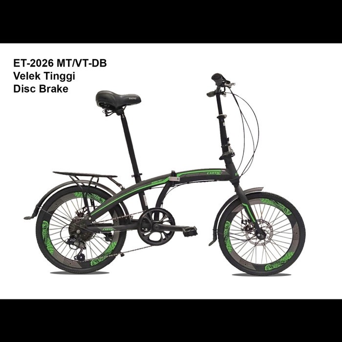Dijual KHUSUS GOJEK sepeda lipat 20 exotic 2026 MT VT DB disc brake Berkualitas