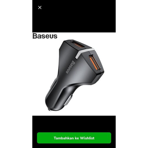 Baseus Car Charger Original - Charger Mobil Original