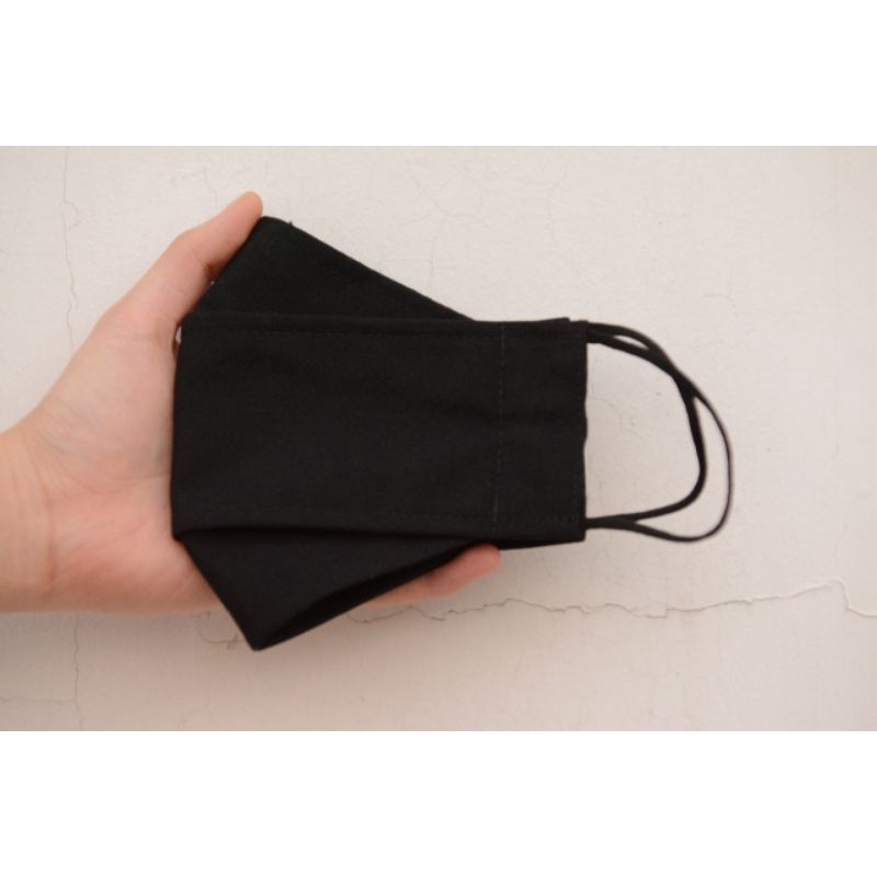 Masker Kain 3D (EVO) 2PLY Premium (HITAM)