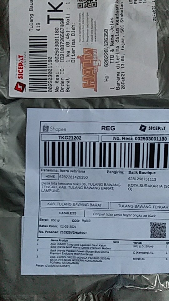 Batik Wanita Pakaian Cewek Blouse Blus Devina Premium Exclusive Motif Kombinasi