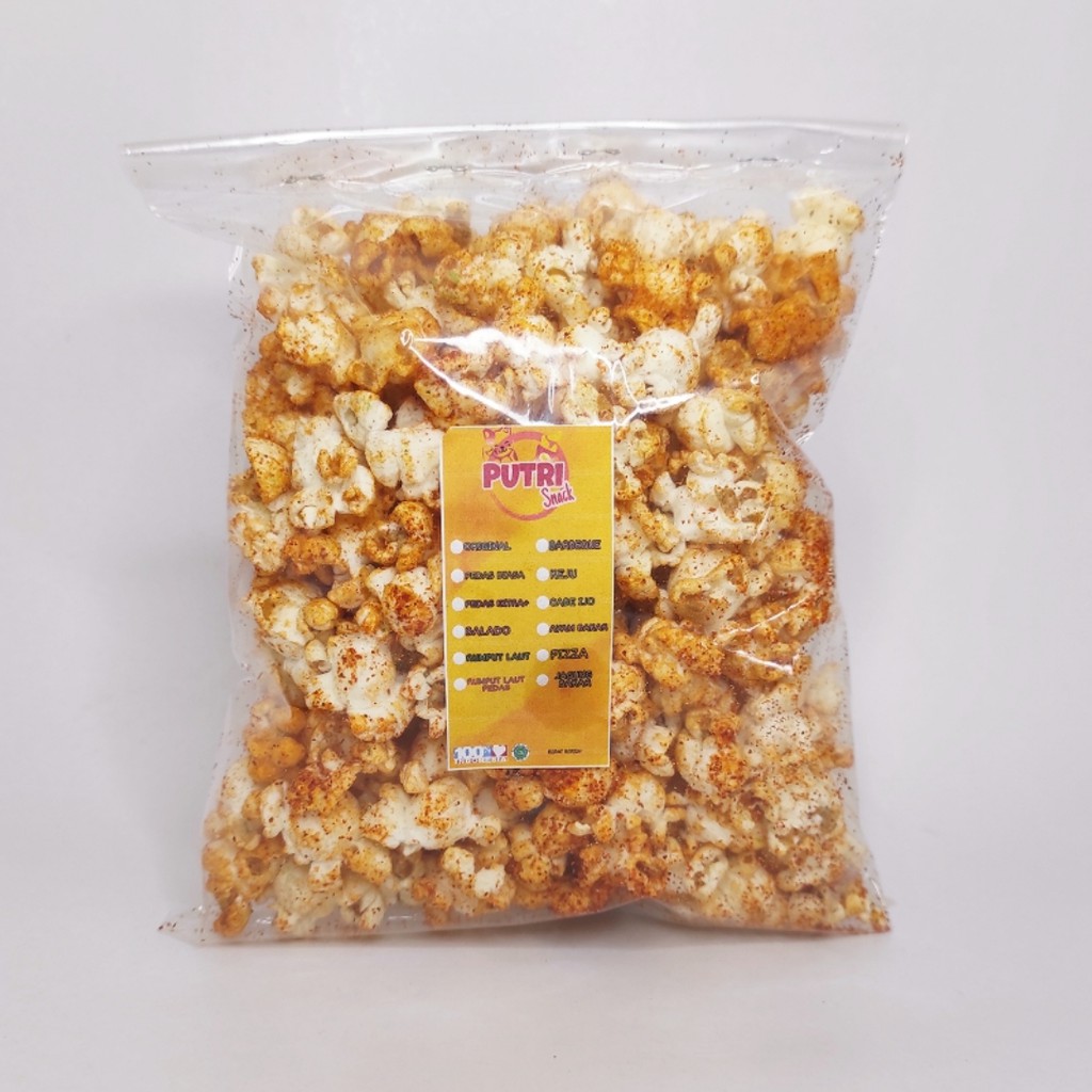 Popcorn rasa khas putri snack 100gr daun jeruk