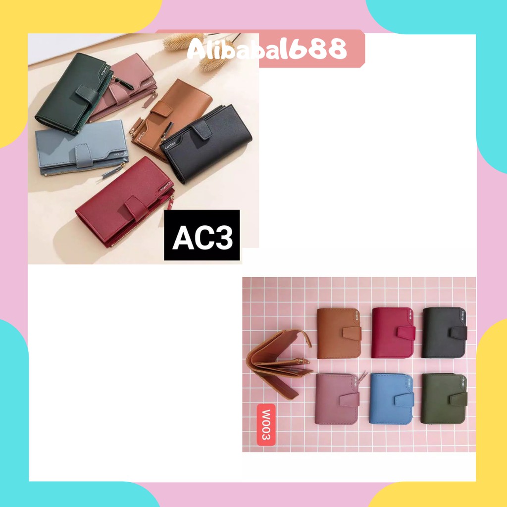 *ALIBABA1688*COD Dompet Wanita AC3 / W003 Panjang Dompet Wanita Import Panjang Tipis C1