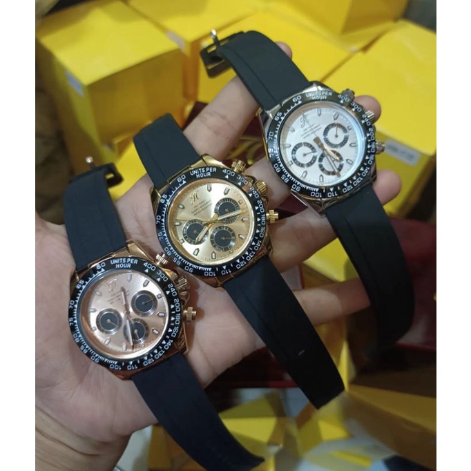 Free Box Kayu JHW 17 Jims Honey Jam Tangan Pria Strap Import