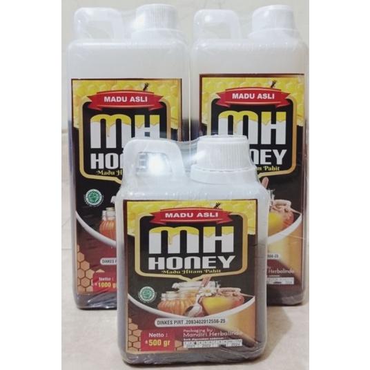 

Madu Hitam Pahit MH Honey 500 & 1000 gram