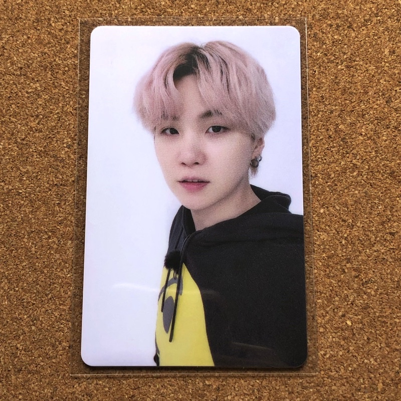 ld hybe insight butter yoongi photocard // bts official lucky draw pc suga pink hair