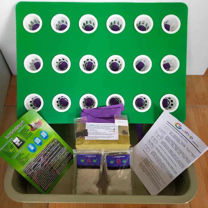 Paket Hidroponik Pemula - Hydroponik Kit Wick