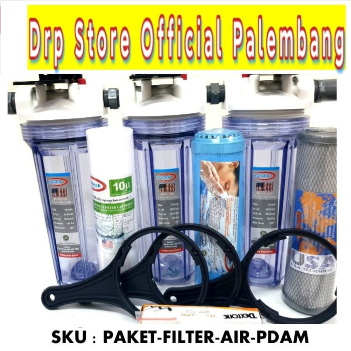 Paket Filter Penyaring Air PDAM Sedimen - GAC - CTO