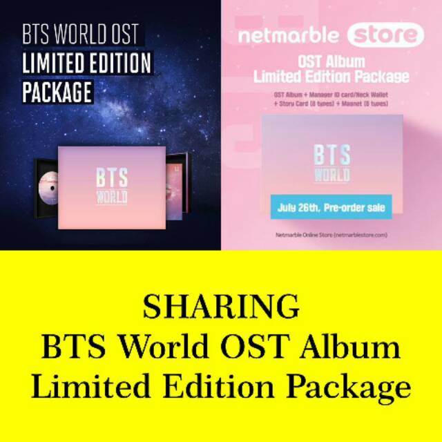 SHARING BTS World Ost Album Limited Edition Package