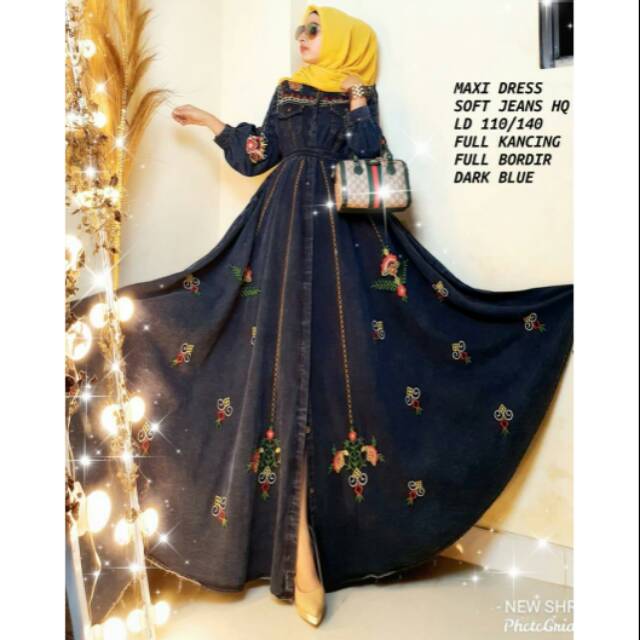 Maxi Jeans Bordir. ORI SHR IMPORT