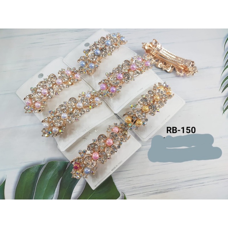 [ ECER ] IKAT RAMBUT MODEL CLIP KOREA CRYSTAL