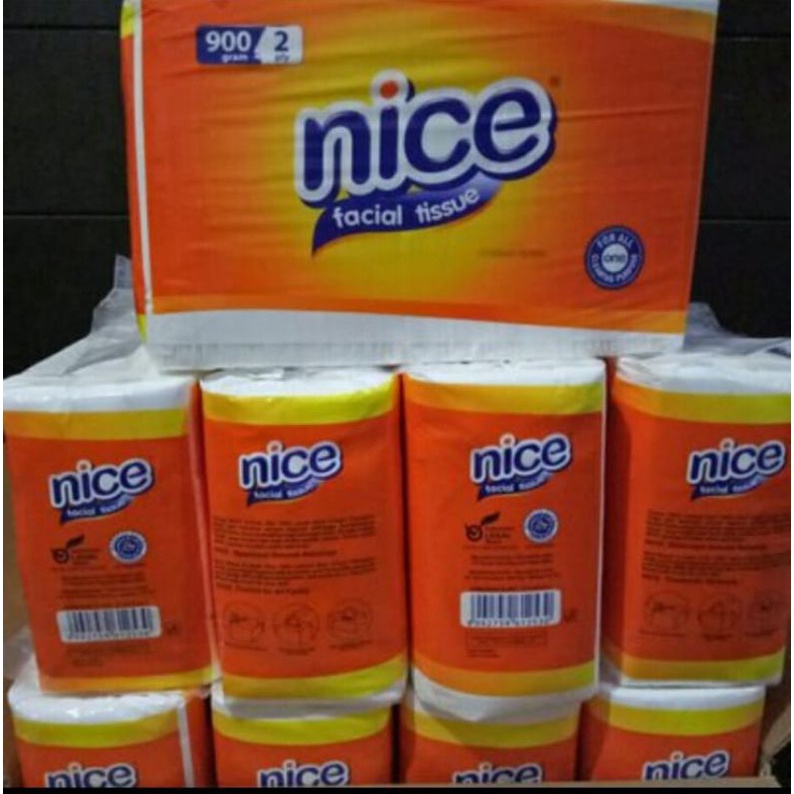 TERMURAH! Tissue Nice / Tisu Nice / Facial Tissue Nice 900gr /tissue  tissu nice/nice 900 gram 2 ply Tissue NICE FACIAL TISSUE 900 GRAM TISU WAJAH Facial 900Gram Nice-5