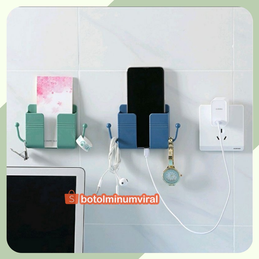 Rak HP Dinding Hanger Holder Charger Tembok Tempat Handphone Remote