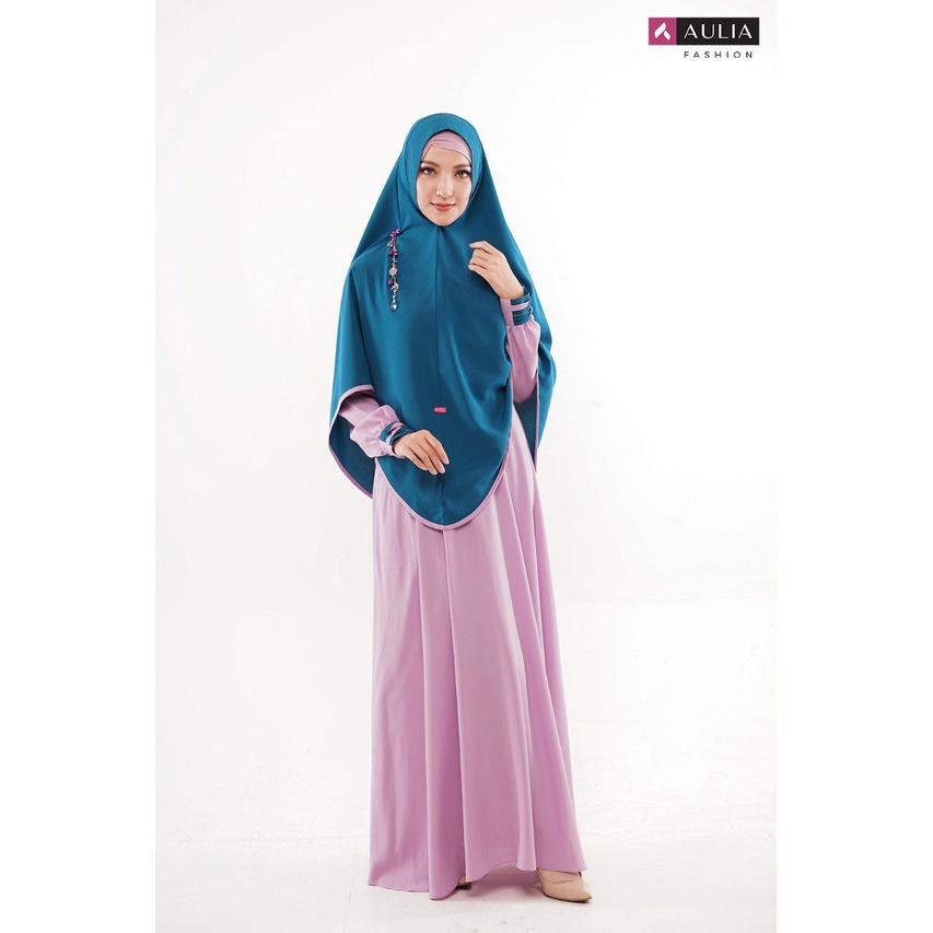 BAZAR PROMO AULIA MEGUMI DUSTY ORIGINAL BY AULIA FASHION GAMIS SET HIJAB BEST SELLER WARNA PINK MIX 