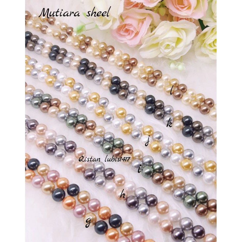 mutiara sheel/mutiara kerang 8mm