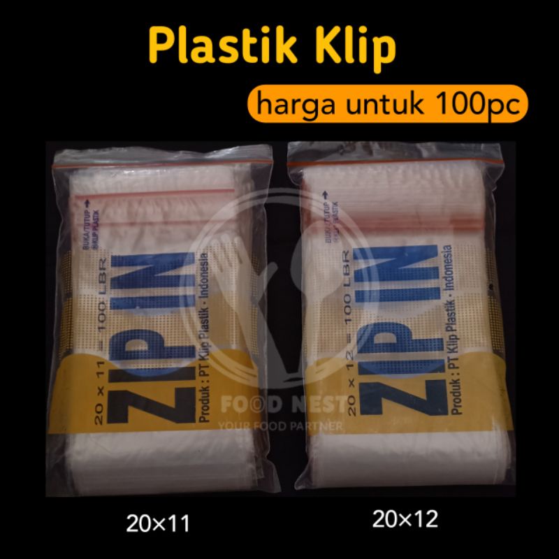 PLASTIK KLIP PLASTIK SAMBAL SAMBEL KLIP PLASTIK CETIK UKURAN 20X11 20X12 ISI 100 PCS ISI 100 LEMBAR