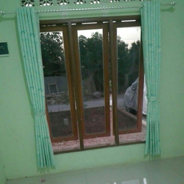 Gorden Blackout Rosmerry Hejo Toska 12 Lubang Smokring Silver 6 Gelmbung Ukuran L100×200 T